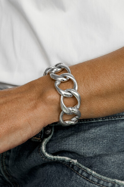 Foto Pulseira Groumet Clássica | Prata 925 | Eletroformação