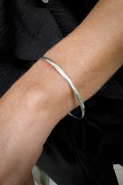 Foto Pulseira Fio Liso 3mm | Prata 925 | Minimalista