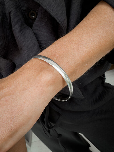Foto Pulseira Lisa 6mm | Prata 925 | Elegante