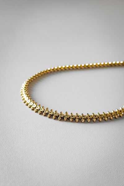 FotoColar Spike | Banho de Ouro 18k | Moderno