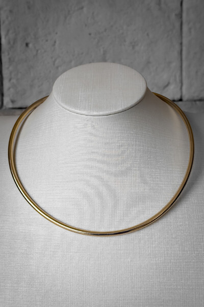 Foto Choker Aberto Liso | Banho de Ouro 18k | Moderno