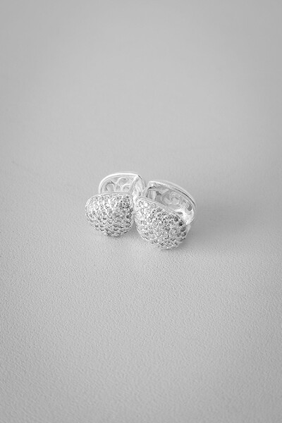 Foto Brinco Gota Cheia | Prata 925 | Pavê Total em Zircônias