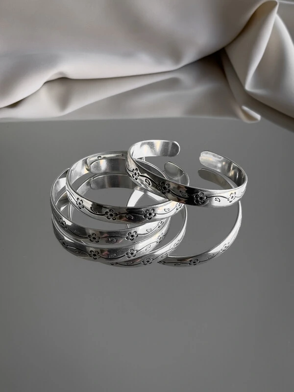 Bracelete Folha | Banho de Prata 925