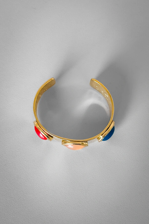 Bracelete Pedras Coloridas | Banho Ouro 18k | Vibrante