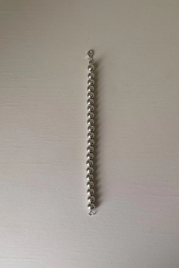 Pulseira de Bolinhas 16 cm em Prata 925
