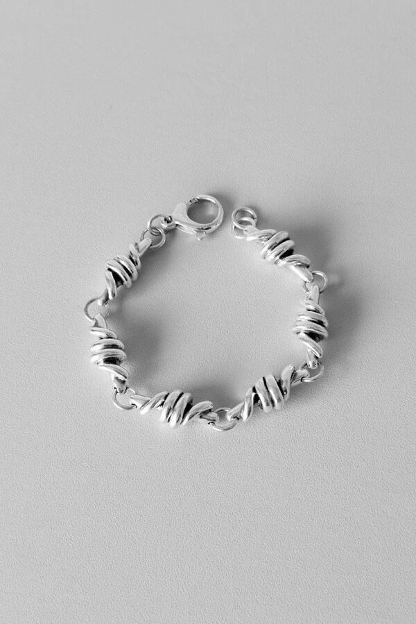 Pulseira Nó Espiral | Prata 925 | Eletroformação