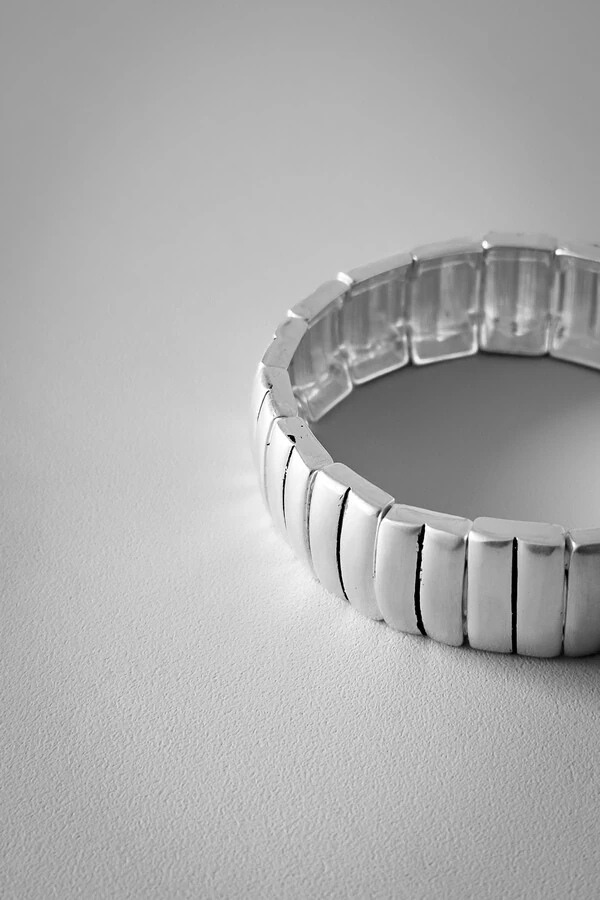 Pulseira Elos Largos | Banho de Prata 925 | Imponente