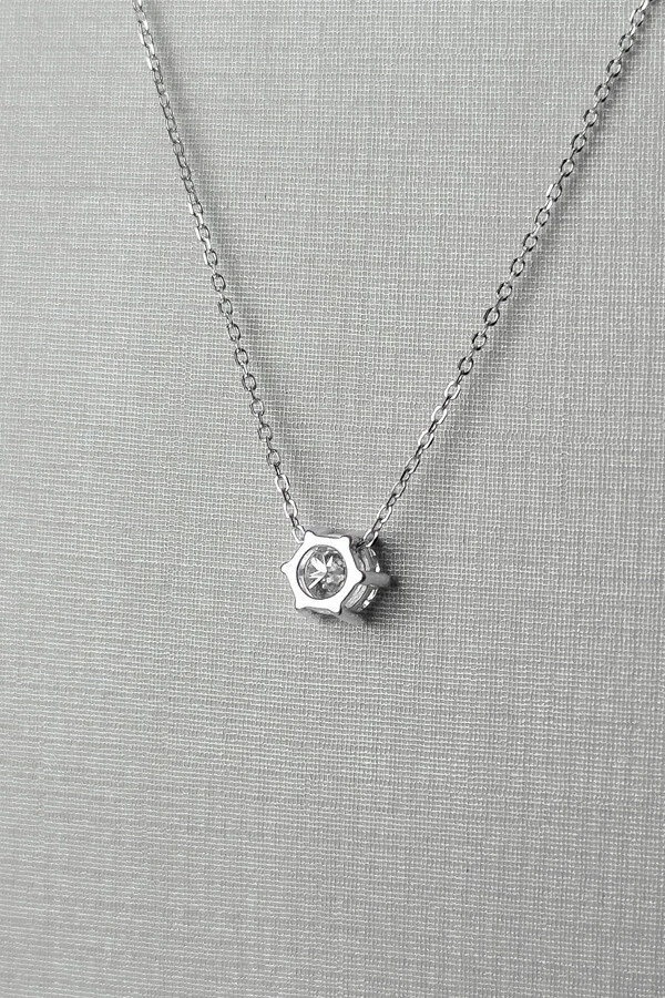 Colar Astro | Prata 925 | Moissanite