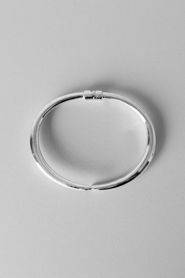 Bracelete Abraço Liso | Prata 925 | Eletroformação