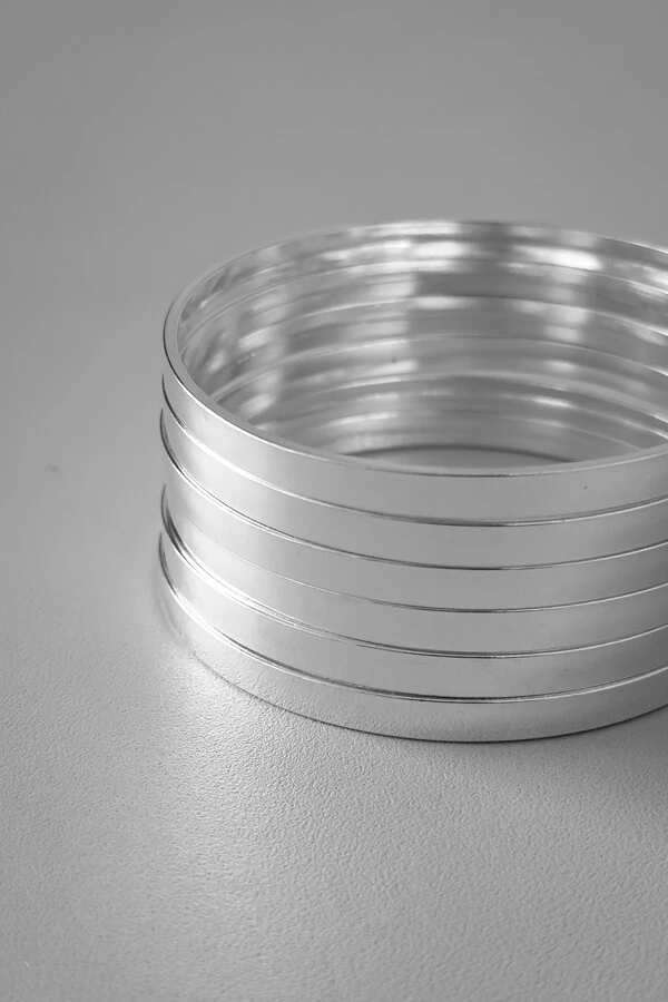 Pulseira Fio Liso Quadrado 5mm | Prata 925 | Atemporal