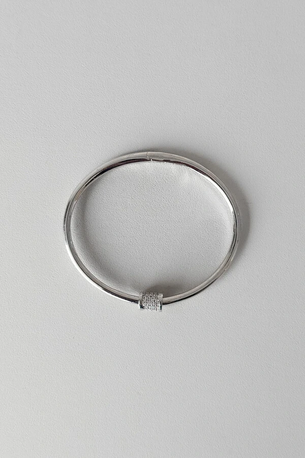 Bracelete Orbit | Banho de Ródio | Microzircônias