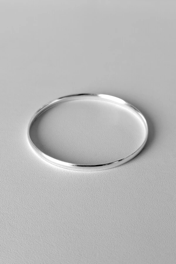 Pulseira Argola Lisa 4mm | Prata 925 | Essencial