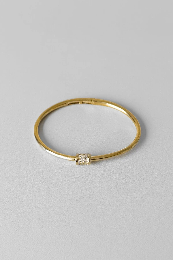 Bracelete Orbit | Banho de Ouro 18k | Microzircônias