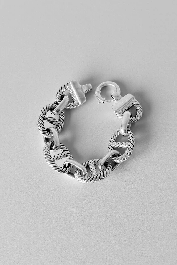 Pulseira Marinheiro Corda | Prata 925 | Eletroformação
