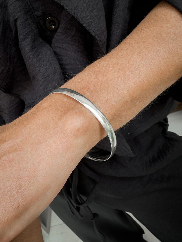 Pulseira Lisa 6mm | Prata 925 | Elegante