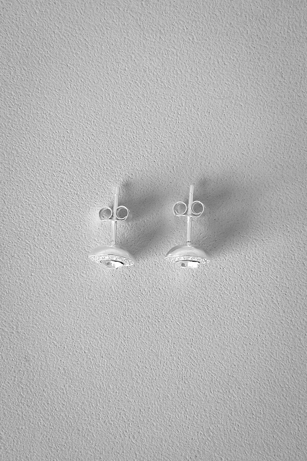 Brinco Solitário Halo Cravejado | Prata 925 | Clássico