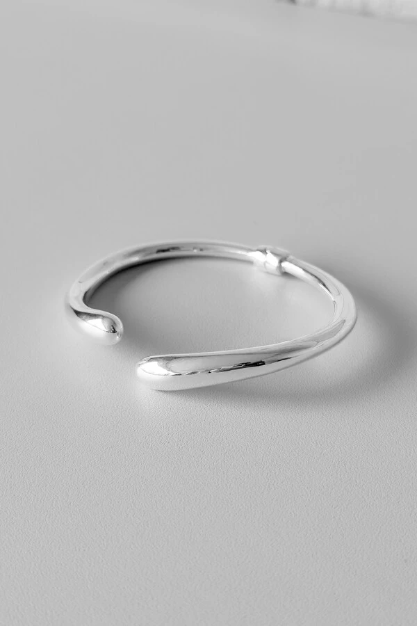 Bracelete Gota Liso | Prata 925 | Eletroformação