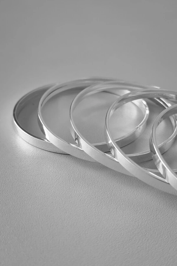 Pulseira Fio Liso Quadrado 5mm | Prata 925 | Atemporal