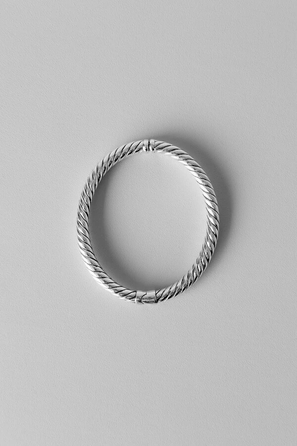 Bracelete Cabo Torcido | Prata 925 | Eletroformação