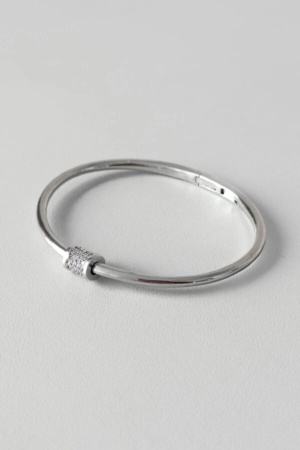 Bracelete Orbit | Banho de Ródio | Microzircônias