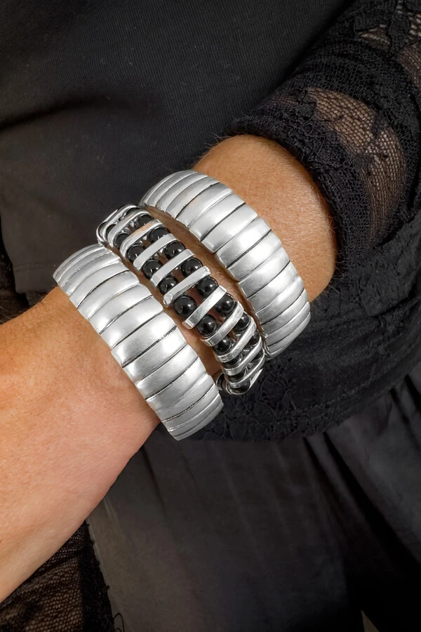 Pulseira Elos Largos | Banho de Prata 925 | Imponente