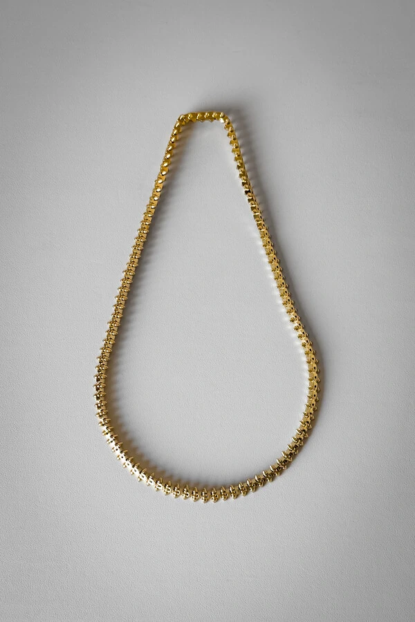 Colar Spike | Banho de Ouro 18k | Moderno