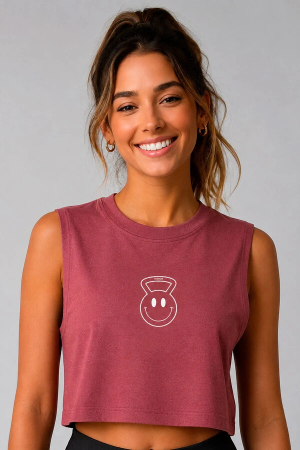 Cropped Poliamida HAPPY FACE Teebox