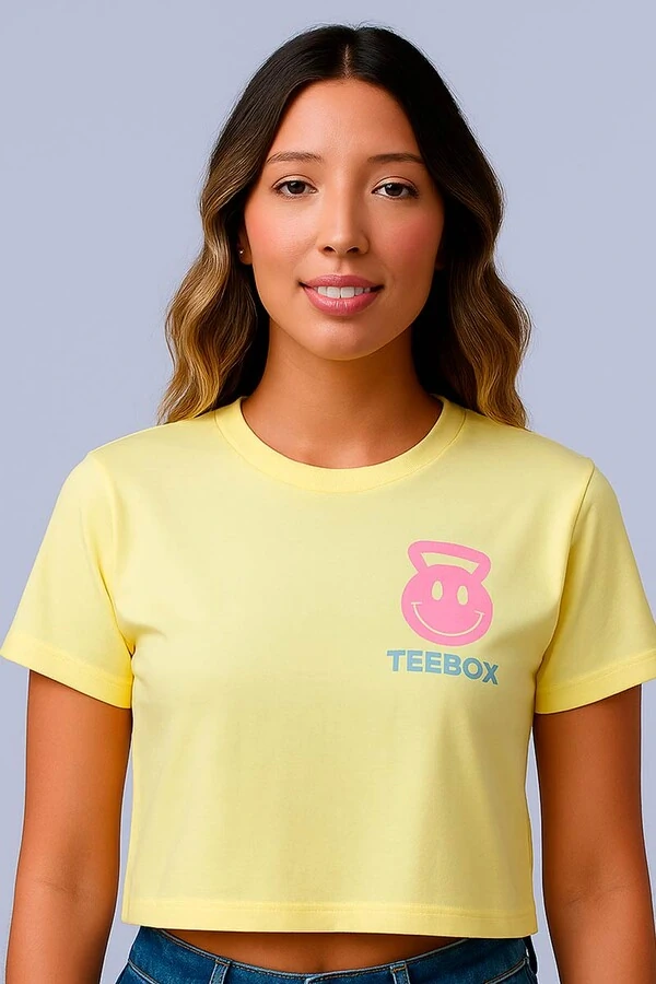 Cropped HAPPY TRAINING Teebox
