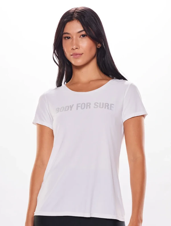 Camiseta Manga Curta Logo Branca