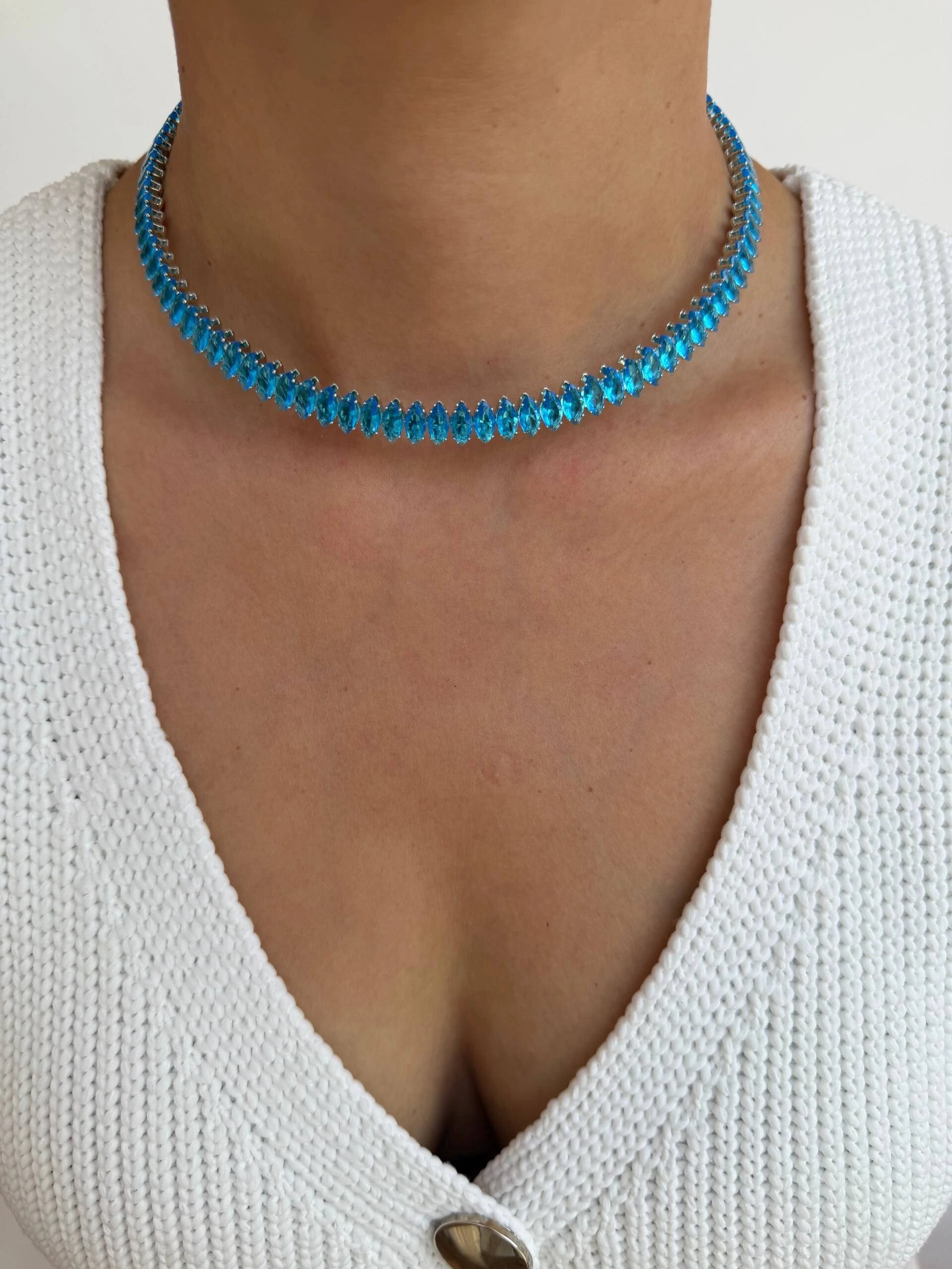 Foto Choker Aro Riviera Navete Rígida