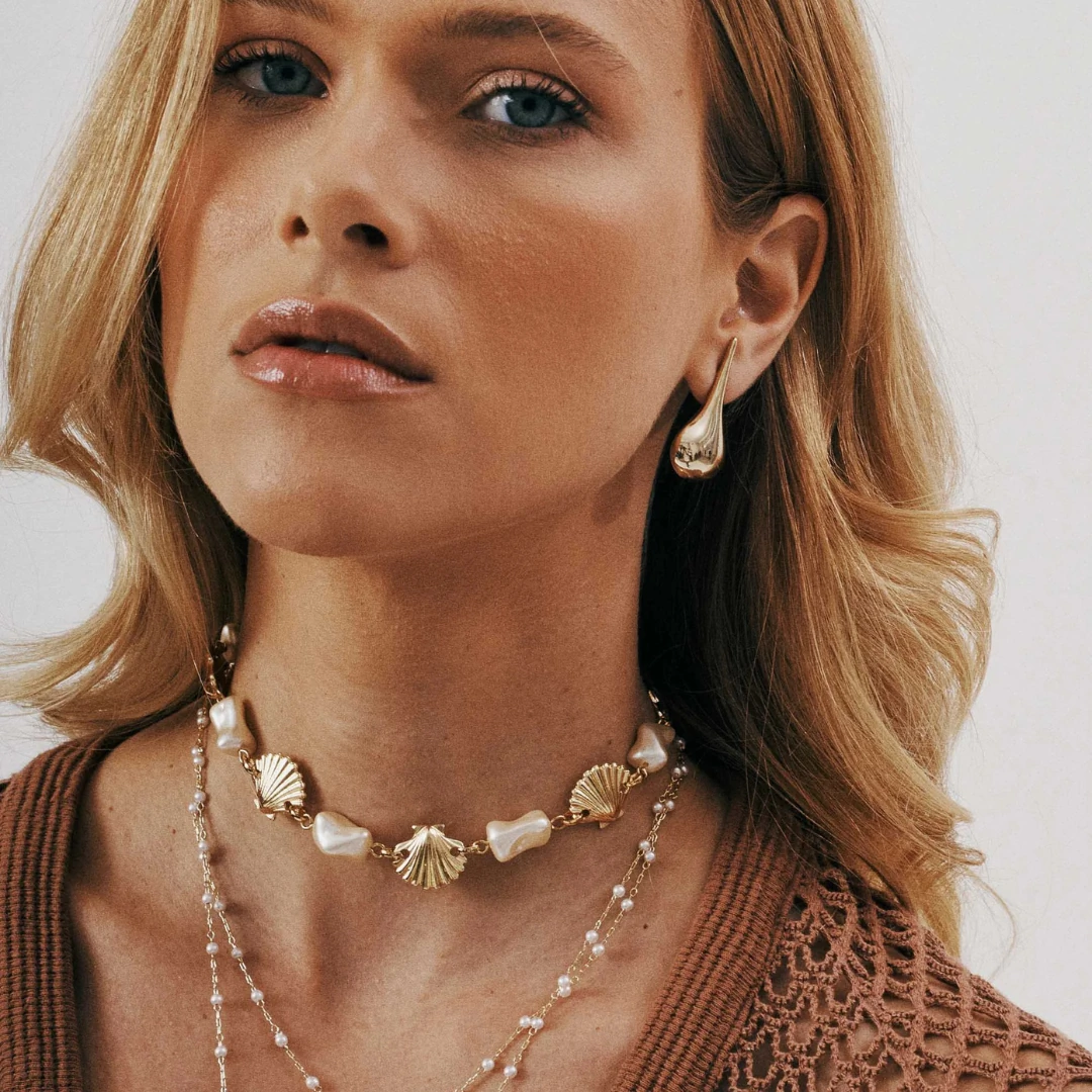 FotoChoker Conchas e Pérolas