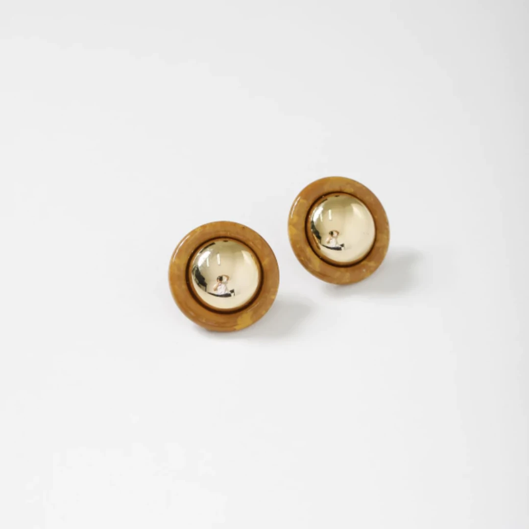 FotoBrinco Botão Resin Muse Mocha Mousse