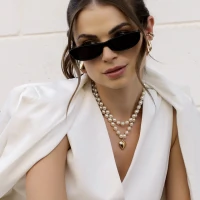 Choker Pérolas com Pingente Coração