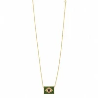Choker Bandeira Brasil Cravejada