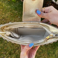 Bolsa Clutch Laço com Cristais