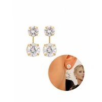 Brinco Ponto de Luz Duplo Virginia (bijouteria)