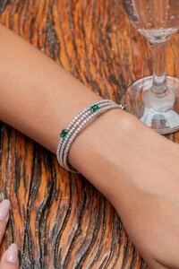 Bracelete Espiral com Microzircônias