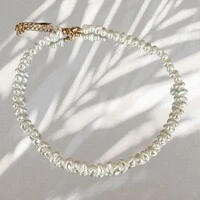 Colar de Pérola de Água Doce Fake