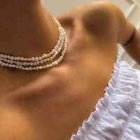 Choker Pérola Natural de Água Doce