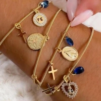 Pulseira Corda de Violão com Pingentes