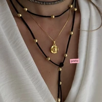 Choker Camurça Esferas