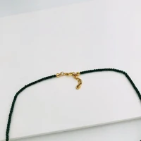 Colar Verniz Italiano Verde com Pingente Brasil