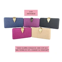 Bolsa Clutch Folha Dourada