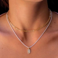 Colar Riviera Medalha Letra Inicial Mix de Banhos