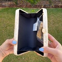 Bolsa Clutch Perolada