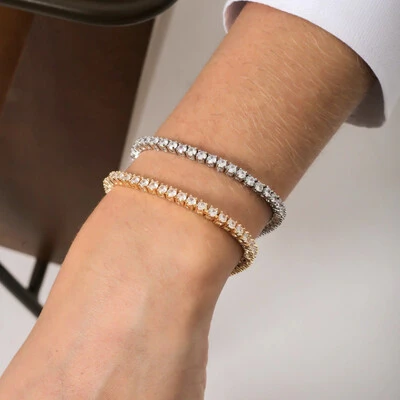 Foto Pulseira Riviera Cristal 4 Pontas 3mm