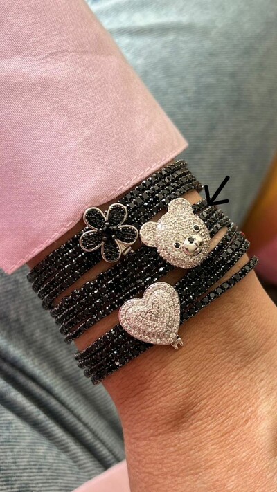 Foto Pingente Ted com Zircônia (Para Pulseira)