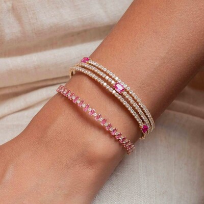 Foto Bracelete Espiral com Microzircônias