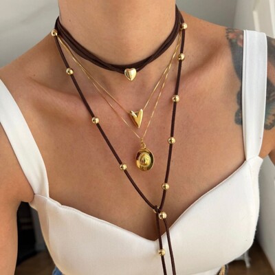FotoChoker Tripla Café Coração
