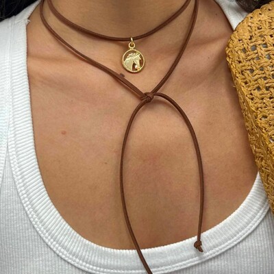 Foto Choker Camurça Western